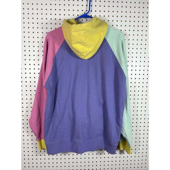 Teddy Fresh color-block pullover hoodie size L unisex - Picture 2 of 7